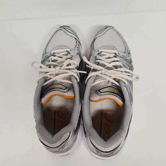 Asics Gel Kayano 14 Mens 10 Silver White Orange Activewear Athleisure Running main image 5
